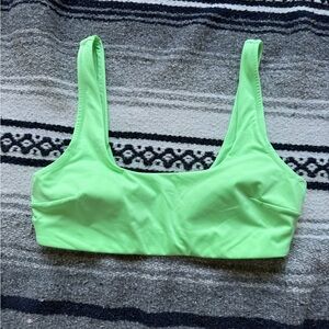 H&M Lime Neon Green Bikini Top Size 10 (M-L)